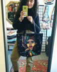 Reusable Shopping Tote with Artistic Flair
