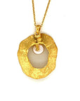 Sea & Moon Medium Necklace, Sterling Silver with Gold Plate