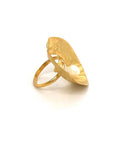 Sea & Moon Medium Ring, Sterling Silver with Gold Plate