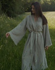The Matcha Cloud Organic Cotton Robe: Long