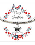 Christmas Star Gift Box, Silver Star Bracelet & Chocolate Hearts