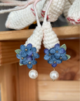 Sweet Alyssum Micro Crochet Earrings