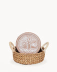 Bread Warmer & Basket - Tree of Life Round-2