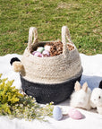 Foldable Jute Basket Bag