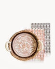 Bread Warmer & Basket Gift Set with Tea Towel - Lovebird Round-3