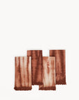 Tie Dye Cotton Napkin - Brown (Set of 4)-0