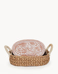 Bread Warmer & Basket - Bird Oval-1