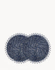 Surya Woven Palm Fiber Placemat - Indigo Blue (Set of 2)-0