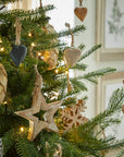 90-Piece Wooden Heart Decor Set | Rustic Hanging Ornaments