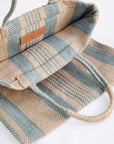 Dora Jute Tote Bag - Pale Green-2