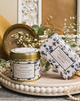 Oaked Chardonnay & Sandalwood Candle in a Matt Gold Tin