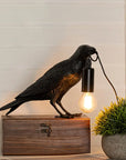 NNETM 1pc Gothic LED USB Crow Lamp - With Antique Metal Claw-2