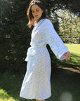 Paisley Blue Muslin Dressing Gown
