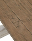 Rustic Dining Bench in Pine and White