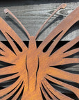 Large Rusty Metal Butterfly Garden Decoration