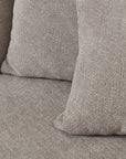Cozy Taupe Snuggle Chair with Cushion Back