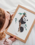 Panda Bear - Personalised watercolour print