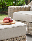 Outdoor Footstool in Beige for Stylish Lounging