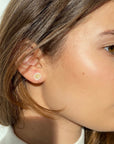 Mandala Gold and Silver Stud Earrings