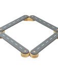 Wooden Balance Beam with Four Play Elements