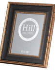 Black antique gold beaded 8x10 photo frame with intricate wood detailing, elegant home decor gift.by Sostter at brixbailey.com