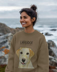 Will Sit for Snacks: The Yellow Labrador Oversized Sweatshirt