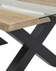 Rustic Live Edge Acacia Coffee Table | Natural Wood Centerpiece