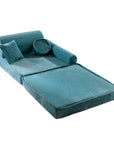 Large Modular Sofa for Kids - Premium Corduroy Turquise