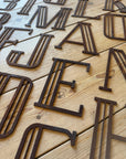 Rustic Art Deco Signs Rusty Metal Alphabet Letters – Home & Garden A-Z 0-9