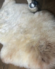 Premium champagne mix sheepskin rug, 100% natural undyed fleece, soft silky fur, luxury large rare breed sheepskin, UK European sourced by Wildash London at brixbailey.com