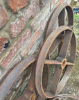 Large Cambridge Roller Wheels / Antique Salvage / Shepherds Hut Wheels Set Of 4