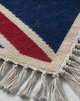 Reversible Union Jack Rug | Hand Knotted British Flag Jute Runner