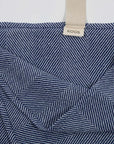 Blue Fishbone Linen-Cotton Towel – Lightweight & Pre-Washed by KOOSdisain at www.brixbailey.com