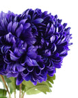 Pack of 6 x Artificial Flowers Extra Large Reflex Chrysanthemum - Purple 75cm-4
