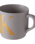 Grey Monogram Mug K | Signet
