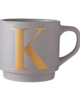 Grey Monogram Mug K | Signet