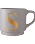 Grey Monogram Mug S | Signet
