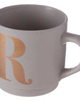 Grey Monogram Mug R | Signet