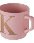 Pink Monogram Mug K | Signet