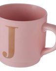 Pink Monogram Mug J | Signet