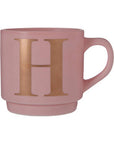 Pink Monogram Mug H | Signet
