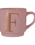 Pink Monogram Mug F | Signet