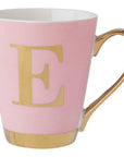 Pink Monogram Mug E | Frosted Deco