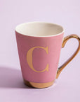 Pink Monogram Mug C | Frosted Deco