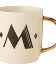 White Monogram Mug M | Diamond Deco