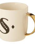 White Monogram Mug S | Diamond Deco