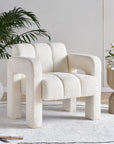 31.10" Wide Boucle Upholstered Accent Chair-1