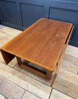 Mid Century Teak Coffee Table / Extending Drop Leaf Coffee Table / D-Scan