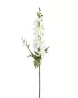 White Delphinium Tall Faux Flower Stem