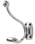 Heavy-Duty Single Hook Chrome Coat Hanger | Sleek & Sturdy